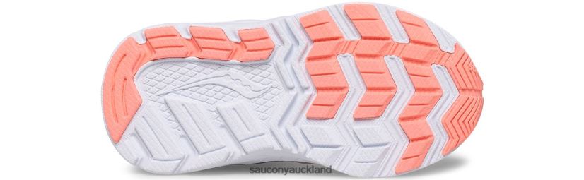 Cohesion 14 A/C Jr. Sneaker Saucony Kids RH86VR921Silver/Periwinkle/Turq