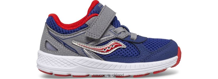 Cohesion 14 A/C Jr. Sneaker Saucony Kids RH86VR922Navy/Red