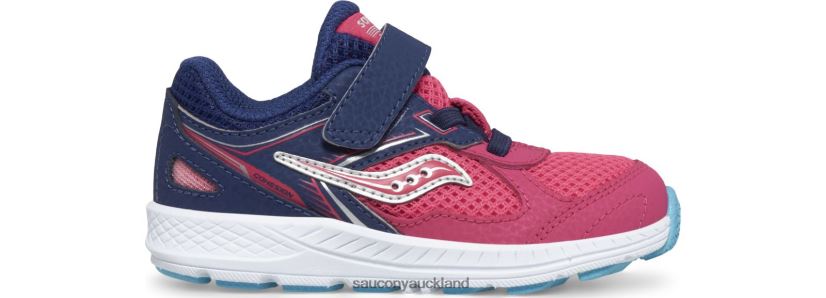Cohesion 14 A/C Jr. Sneaker Saucony Kids RH86VR923Pink/Navy