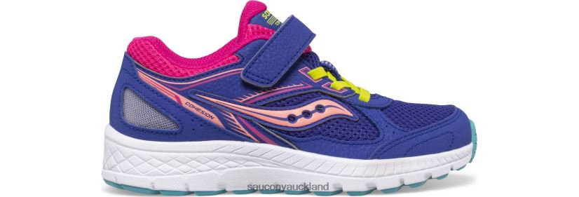Cohesion 14 A/C Sneaker Saucony Kids RH86VR915Blue/Multi