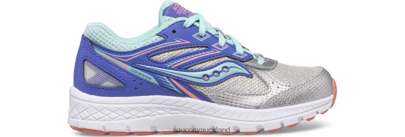 Silver/Periwinkle/Turq