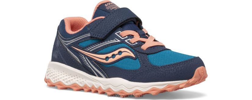 Cohesion TR14 A/C Sneaker Saucony Kids RH86VR974Navy/Teal/Coral