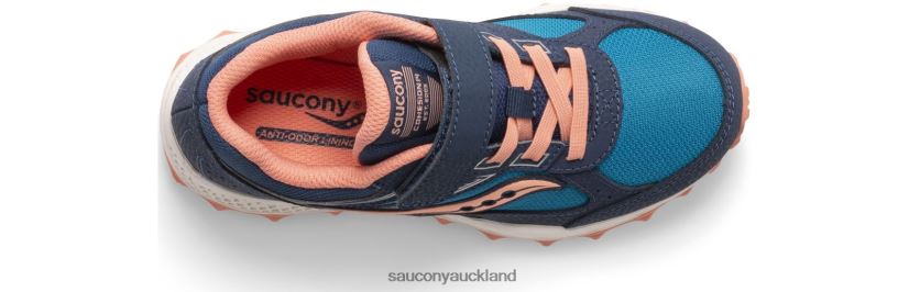 Cohesion TR14 A/C Sneaker Saucony Kids RH86VR974Navy/Teal/Coral