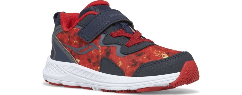 Flash 3.0 A/C Jr. Sneaker Saucony Kids RH86VR1031Navy/Lava