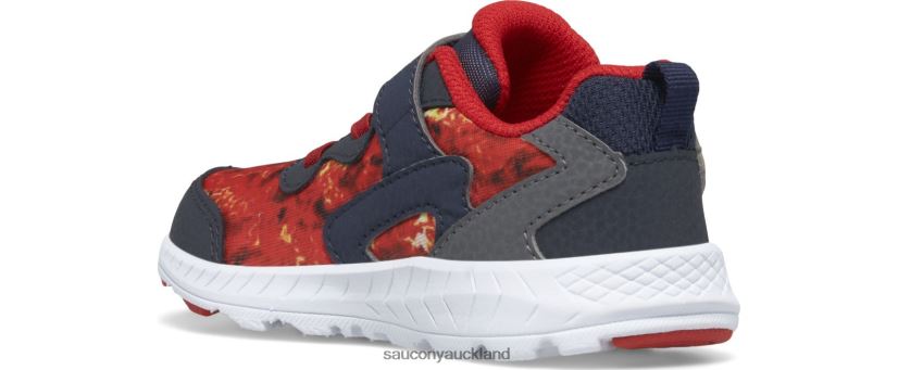 Flash 3.0 A/C Jr. Sneaker Saucony Kids RH86VR1031Navy/Lava