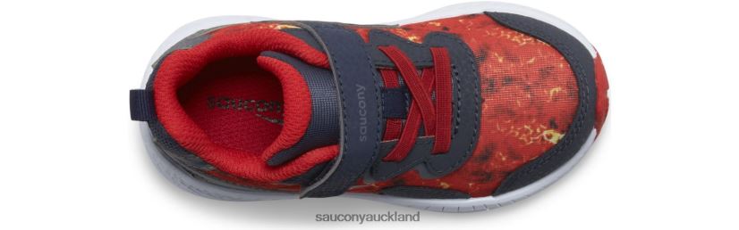 Flash 3.0 A/C Jr. Sneaker Saucony Kids RH86VR1031Navy/Lava