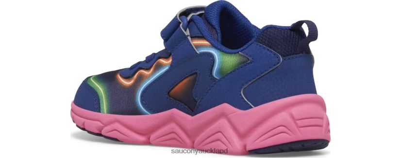 Flash 3.0 A/C Sneaker Saucony Kids RH86VR975Neon/Blue/Pink