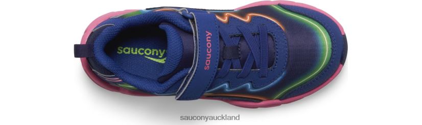 Flash 3.0 A/C Sneaker Saucony Kids RH86VR975Neon/Blue/Pink