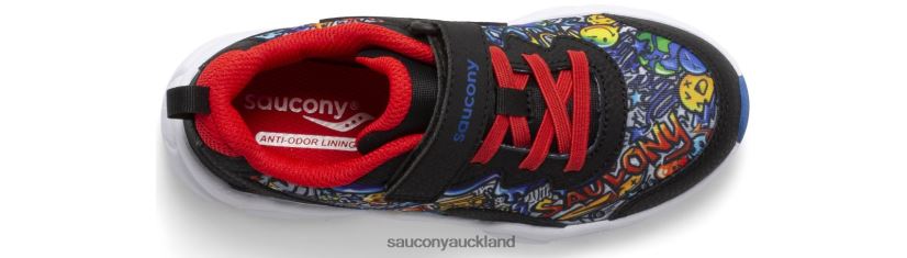 Flash 3.0 A/C Sneaker Saucony Kids RH86VR977Black/Red/Graffiti