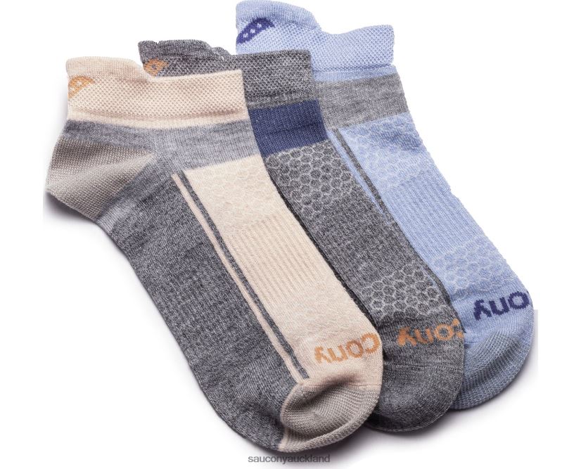 Inferno Liteweight 3-Pack Socks Saucony Men RH86VR489Pink Assorted