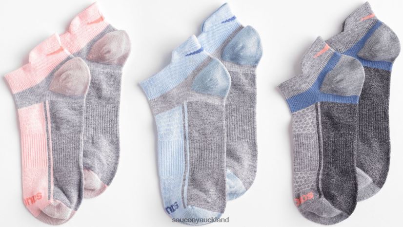 Inferno Liteweight 3-Pack Socks Saucony Men RH86VR489Pink Assorted