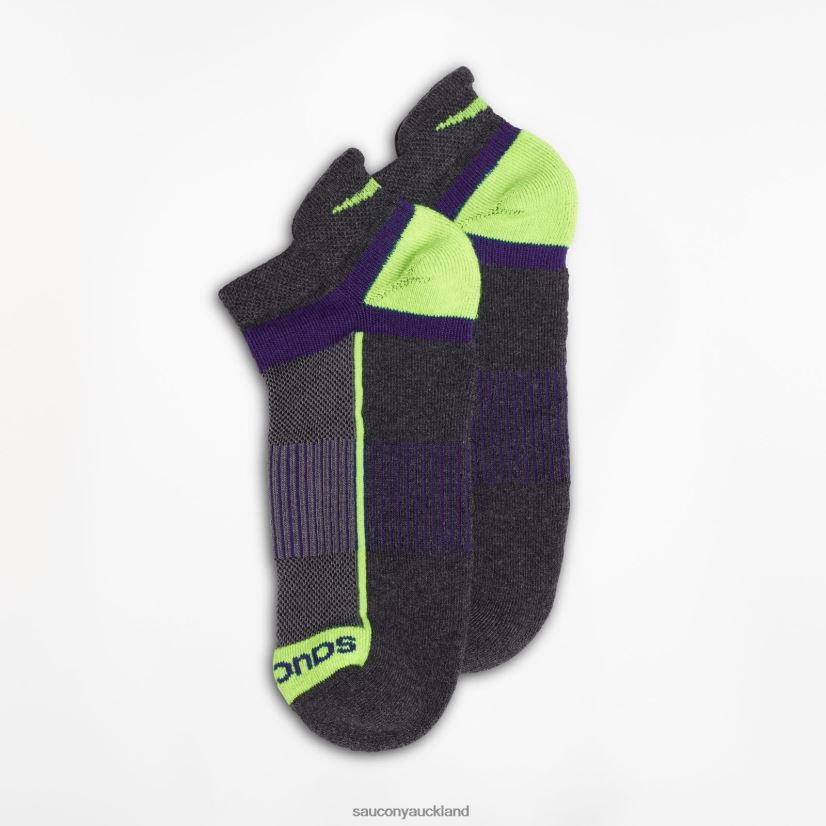 Inferno No Show Tab 3-Pack Socks Saucony Men RH86VR474Charocal Assorted