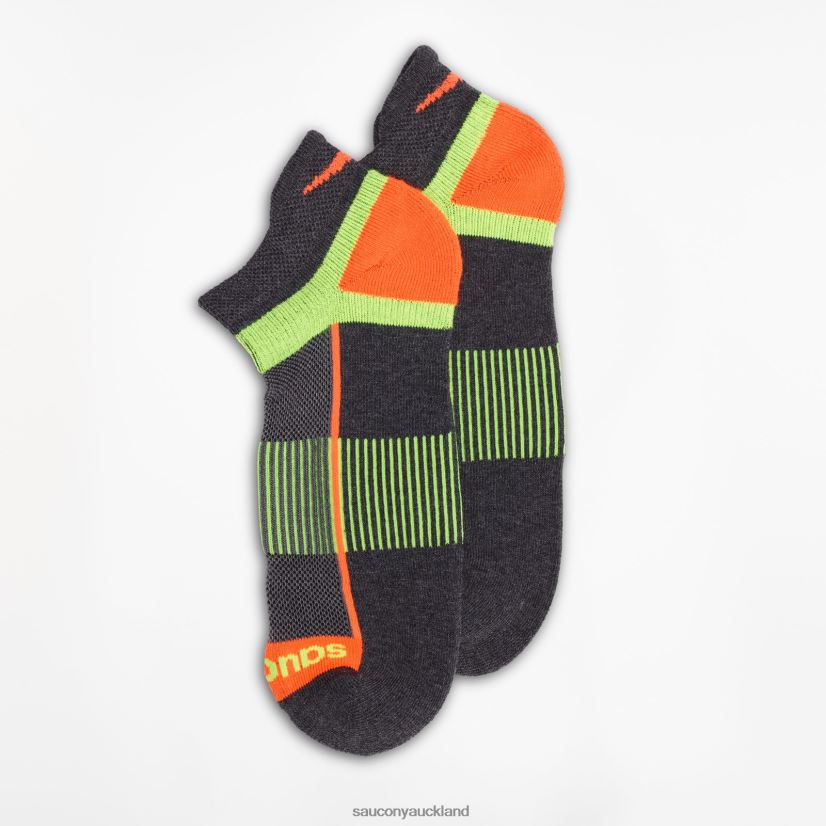 Inferno No Show Tab 3-Pack Socks Saucony Men RH86VR474Charocal Assorted
