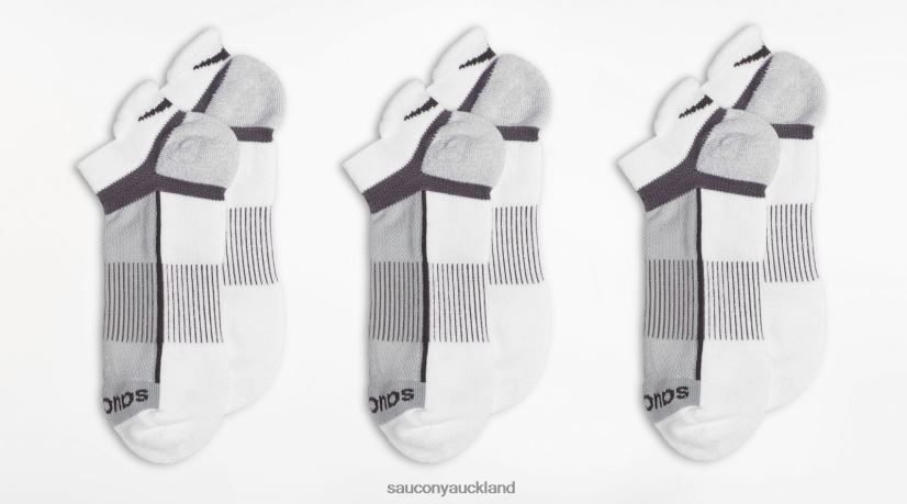Inferno No Show Tab 3-Pack Socks Saucony Men RH86VR475White