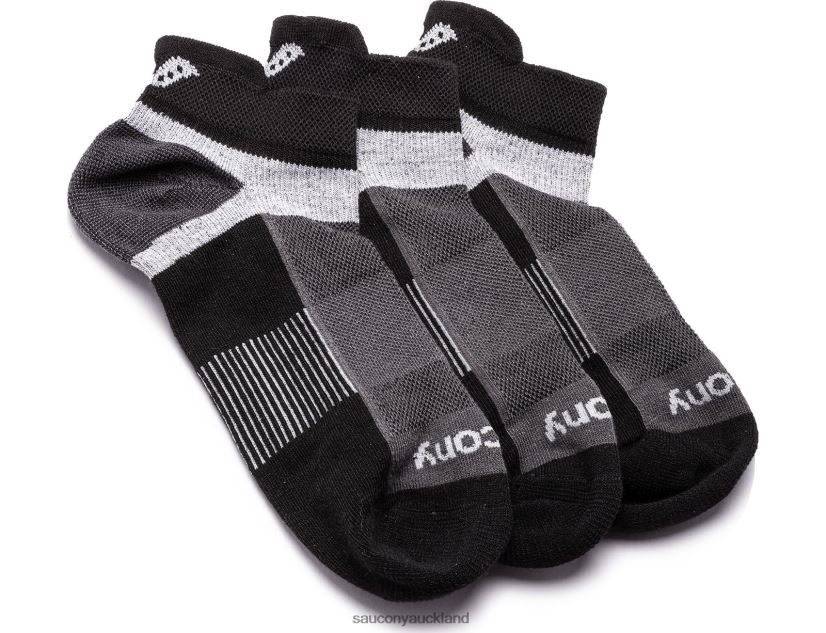 Inferno No Show Tab 3-Pack Socks Saucony Men RH86VR476Black