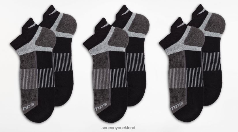 Inferno No Show Tab 3-Pack Socks Saucony Men RH86VR476Black