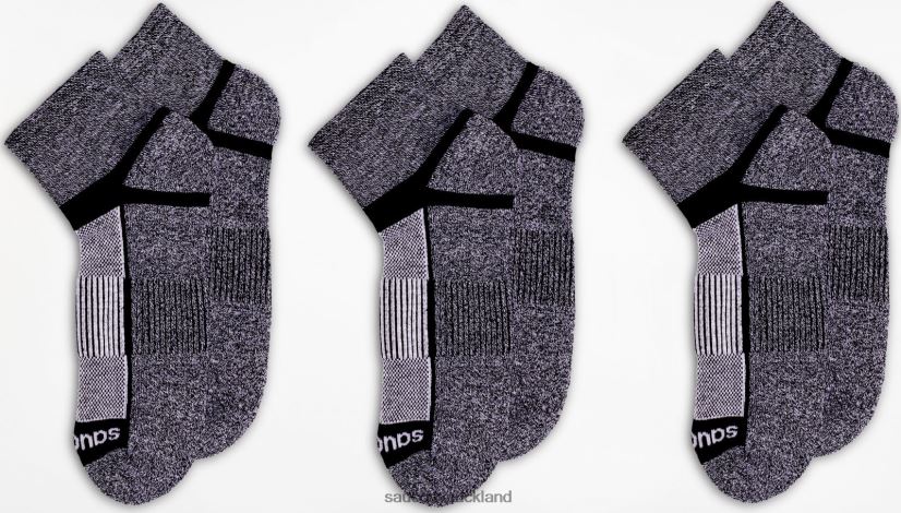 Inferno Quarter 3-Pack Socks Saucony Men RH86VR482Black White Twist