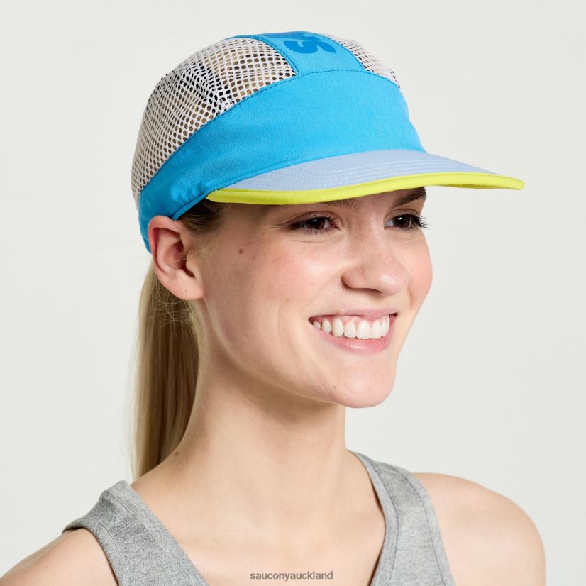 Outpace Foamie Hat Saucony Men RH86VR458Azure
