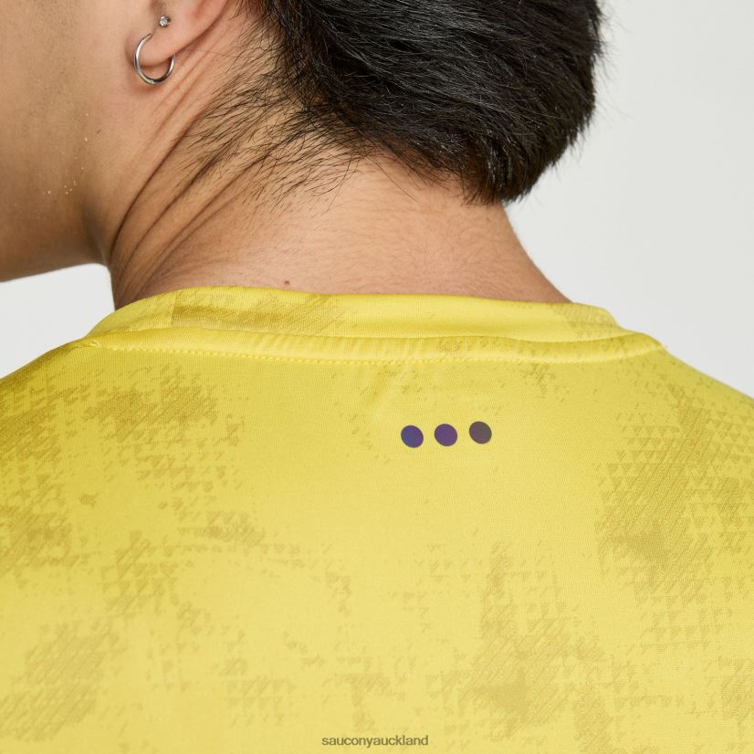 Explorer Short Sleeve Saucony Men RH86VR377Arroyo Tie-Dye Print