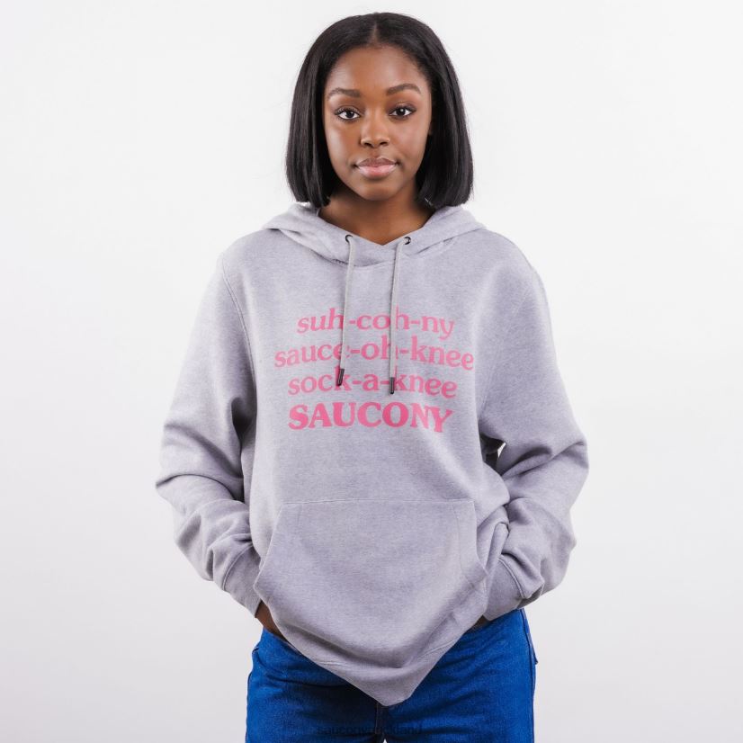 Frank Cooke Rested Hoodie Saucony X Men RH86VR360Light Grey Heather