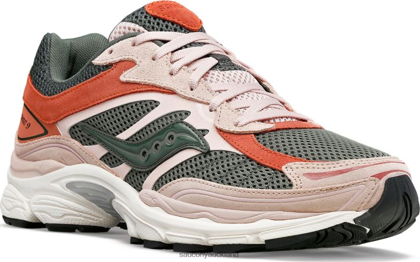 OG ProGrid Omni 9 Premium Saucony Men RH86VR230Dust Pink/Green