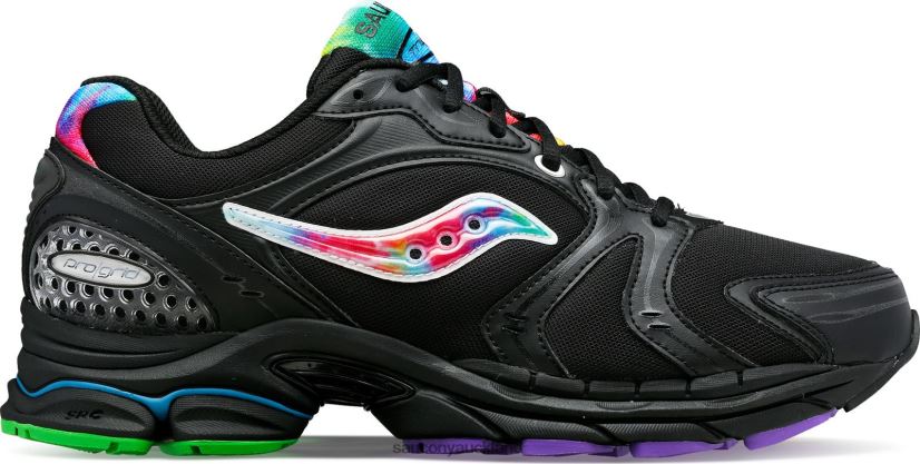 OG ProGrid Triumph 4 Tie-Dye Saucony Men RH86VR174Black/Tie-Dye