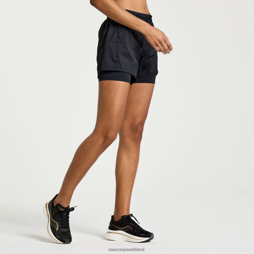 Elevate 4 2-in-1 Short Saucony Women RH86VR822Black
