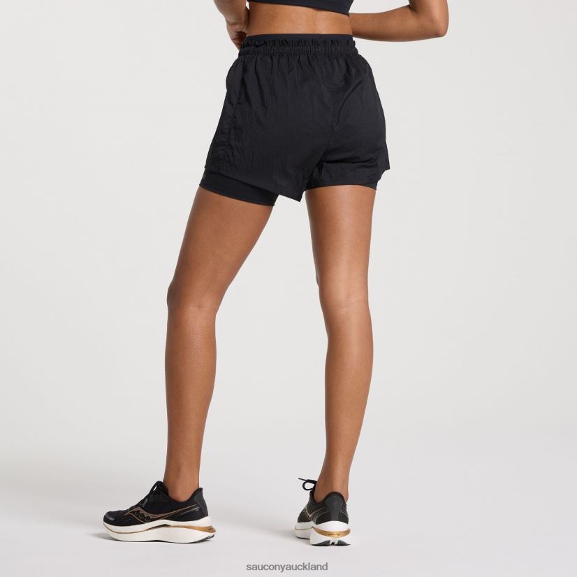Elevate 4 2-in-1 Short Saucony Women RH86VR822Black