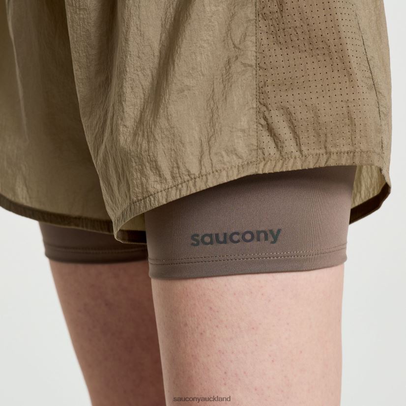 Elevate 4 2-in-1 Short Saucony Women RH86VR823Pewter