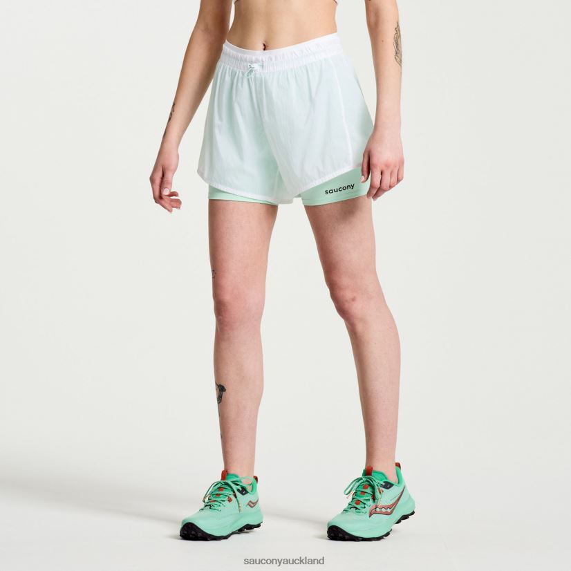 Elevate 4 2-in-1 Short Saucony Women RH86VR824White