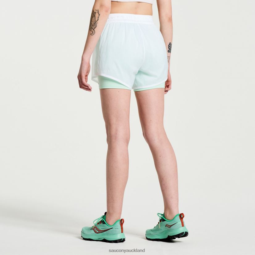 Elevate 4 2-in-1 Short Saucony Women RH86VR824White