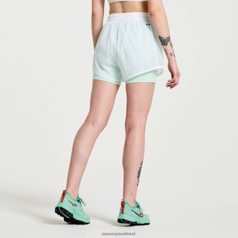 Elevate 4 2-in-1 Short Saucony Women RH86VR824White