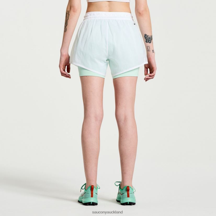 Elevate 4 2-in-1 Short Saucony Women RH86VR824White