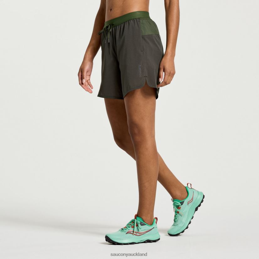 Explorer Utility 6 Short Saucony Women RH86VR818Climbing Ivy