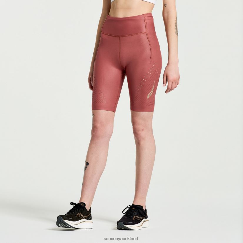 Pinnacle 8 Tight Short Saucony Women RH86VR845Apple Butter