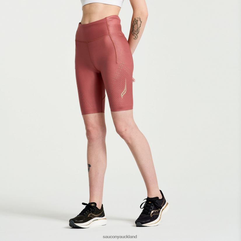 Pinnacle 8 Tight Short Saucony Women RH86VR845Apple Butter