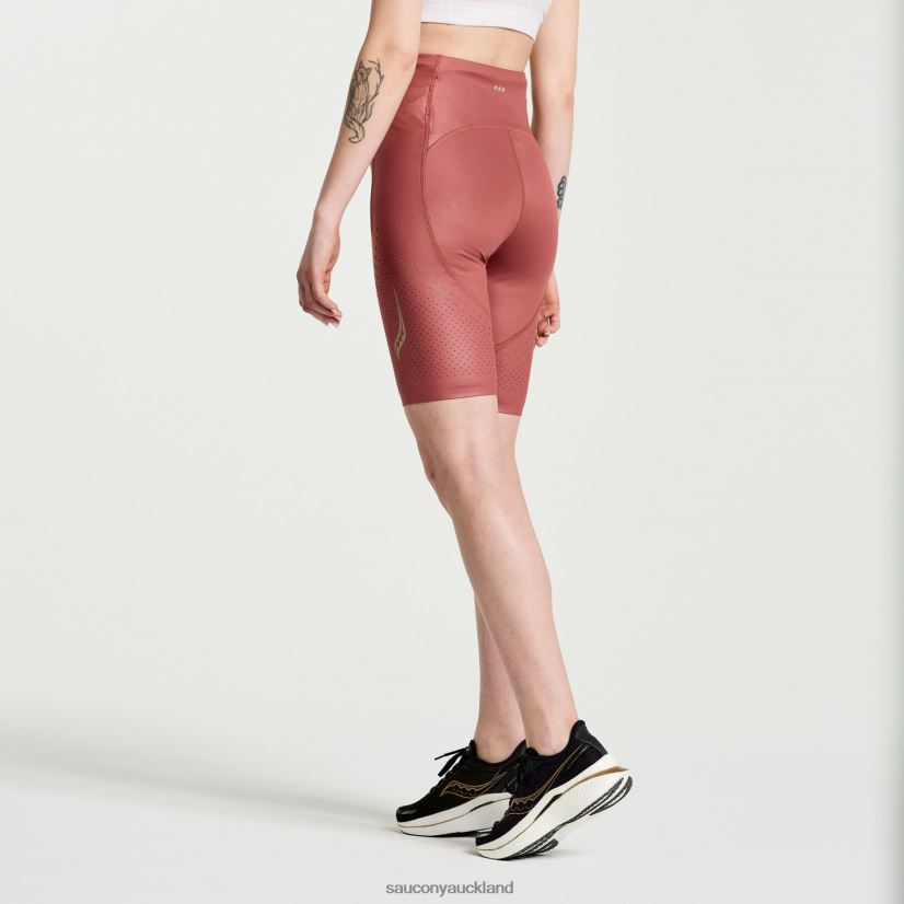 Pinnacle 8 Tight Short Saucony Women RH86VR845Apple Butter