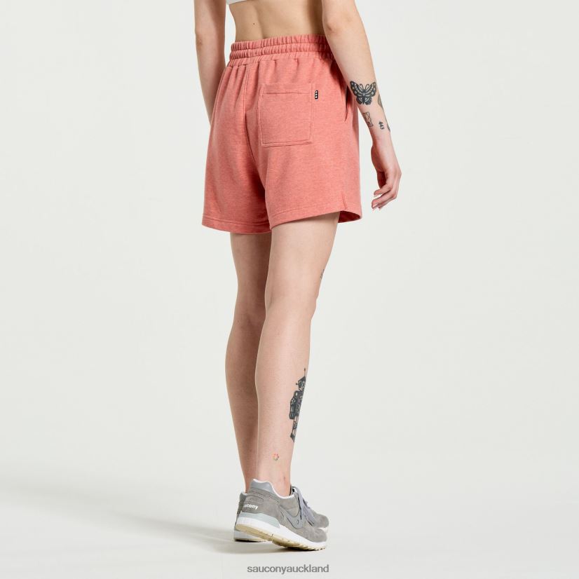 Rested Sweat Short Saucony Women RH86VR832Soot Heather Graphic