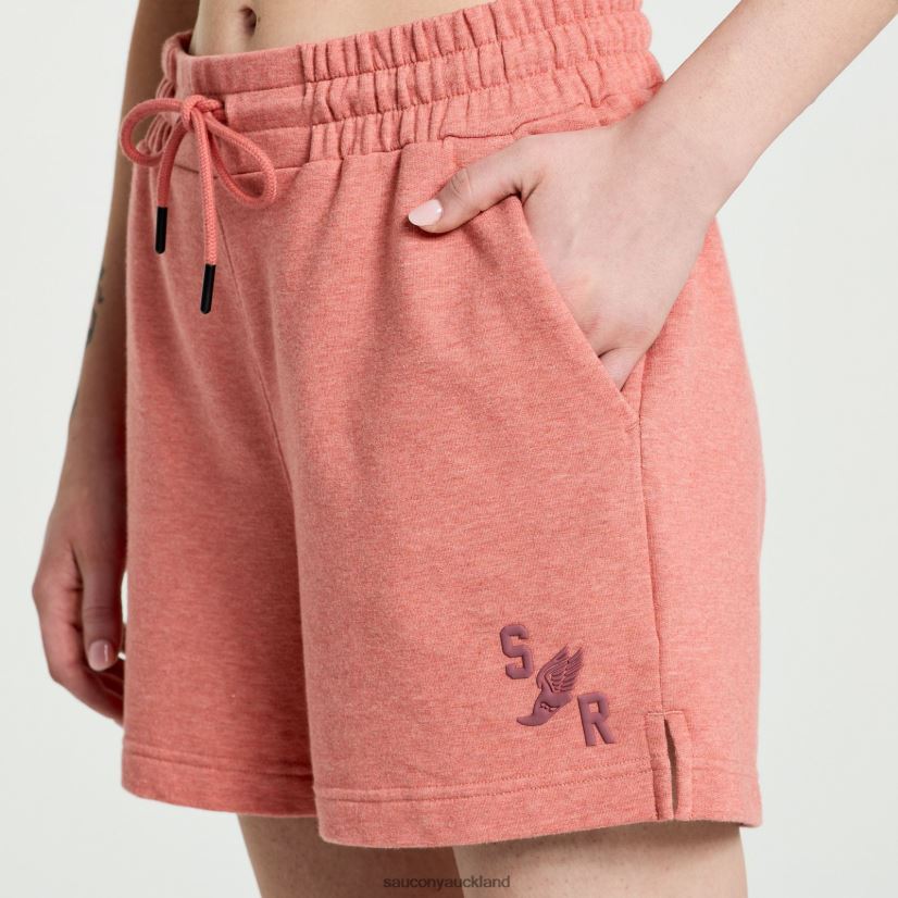 Rested Sweat Short Saucony Women RH86VR832Soot Heather Graphic