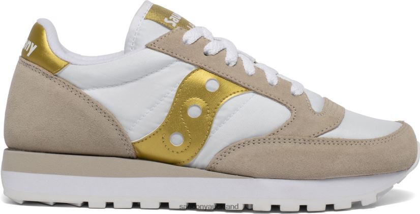 Jazz Original Saucony Women RH86VR700White/Gold